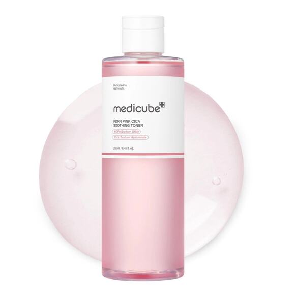 Medicube Salmon DNA PDRN Pink CICA Pink Glow Soothing Toner 250ml / 8.45 fl. oz. - Picture 1 of 12